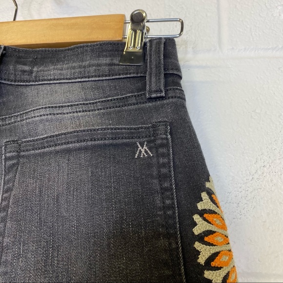 Miss Me Vintage Charlotte Mandarine Blk Org Jeans - Picture 10 of 12